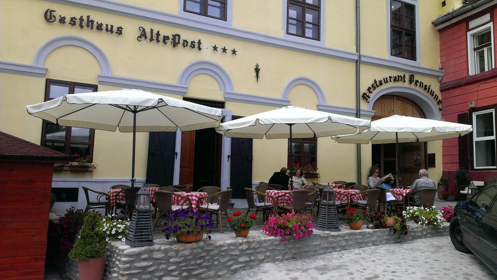 Pensiunea Gasthaus Alte Post Sighişoara Eksteriør bilde